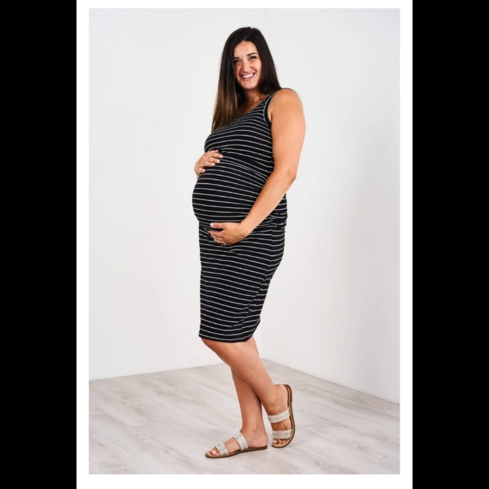 NWTLatched Mama Nursing/Maternity Fitted TankDress